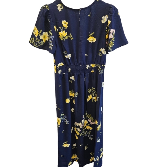 Vici SugarLips Jada Floral Slit Midi Dress NEW - Picture 4 of 6